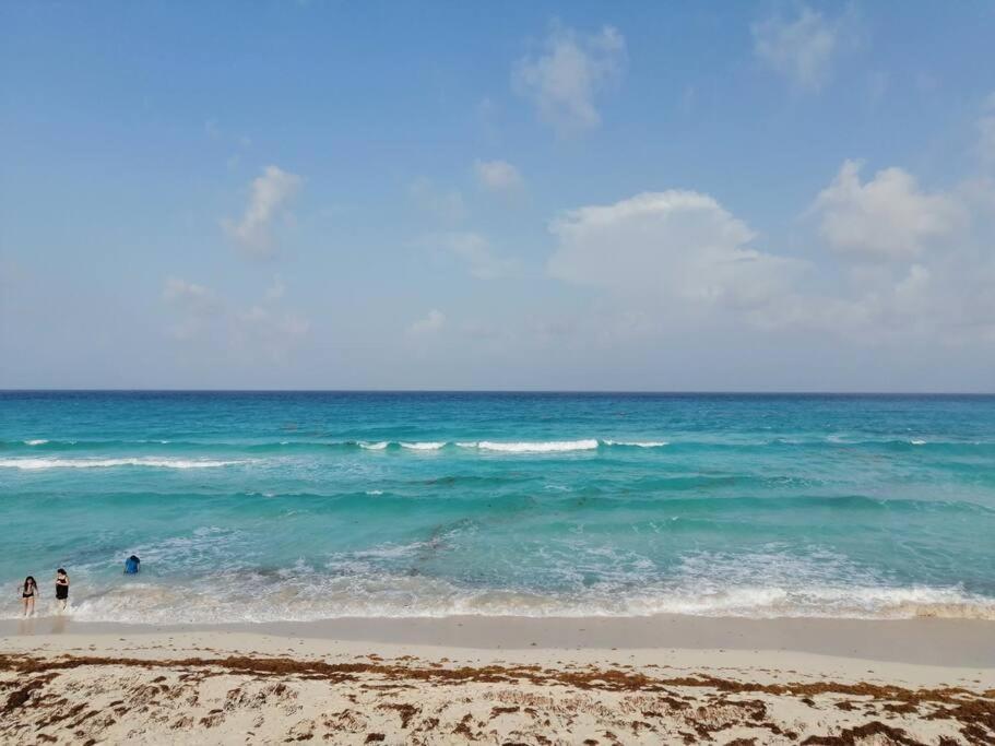 Confortable Depa En Condominio Frente Al Mar! Cancun Luaran gambar