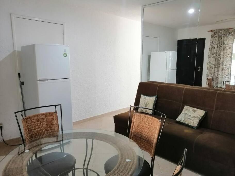 Confortable Depa En Condominio Frente Al Mar! Cancun Luaran gambar